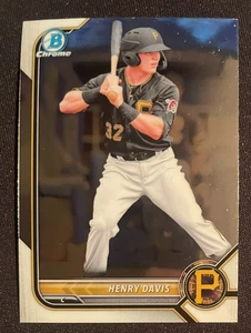 Henry DAVIS 2022 Bowman Chrome Prospects #BCP-148 Pittsburgh Pirates - Picture 1 of 2