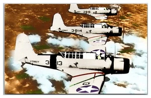 Vought SB2U-1 Vindicator Squadron assegnato Lexington Saratoga Ranger vespa Essex - Foto 1 di 2
