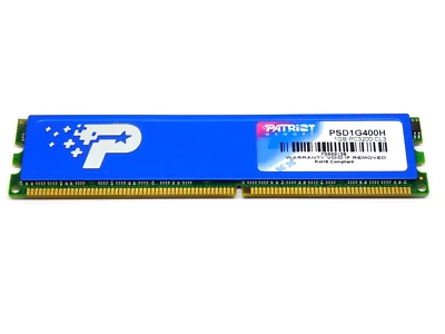 PATRIOT 1GB CL3 PSD1G400H PC3200 DDR1 - Memoria PC - Imagen 1 de 2