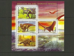 RUMÄNIEN SGMS6493 DINOSAURIER MINISHEET POSTFRISCH - Bild 1 von 1