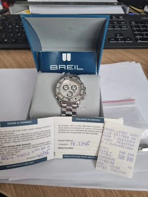 Orologio Breil Manta Diving Chronograph Z597 -  20ATM - 40 mm - Argento Bianco - Immagine 1 di 4