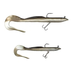 Gummiaal XL Swimbait Aal Imitat Gummi Aale Gummifisch Raubfisch Köder Wels Hecht - Bild 1 von 3