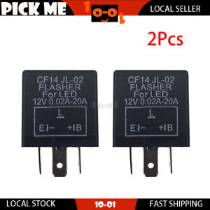2 X 3Pin CF14 JL-02 LED Flasher Relay For Chrysler Town & Country 2007