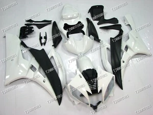 Fit for 2006 2007 YZF R6 Pearl White ABS Injection Bodywork Fairing Panel Kit - Picture 1 of 10