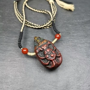 Old Tibetan Tsa Tsa Amulet, Scorpion Guru of Padmasambhava,Scorpion Terma Amulet - Picture 1 of 10