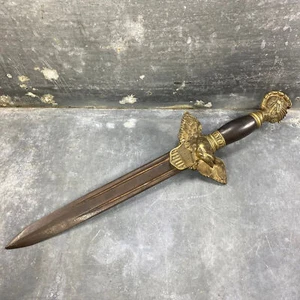Outil cérémoniel de confrérie américaine, franc maçonnerie USA, objet de culte, - Photo 1/11