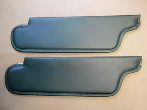 Fits 67 68 Road Runner Coronet Satellite Dark Green Convertible Sunvisors NEW - Foto 1 di 1