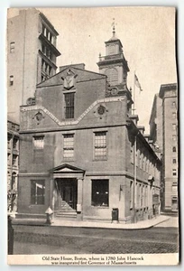 Old State House Boston Massachusetts ungeteilte Rückseite Postkarte MA - Bild 1 von 2