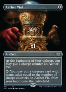 MTG Borderless Double Masters 2022 2X2 Aether Vial MINT - Picture 1 of 1
