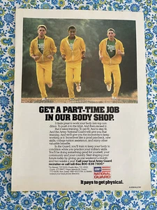 Vintage 1987 Army National Guard Recruitment Print Ad - Picture 1 of 7