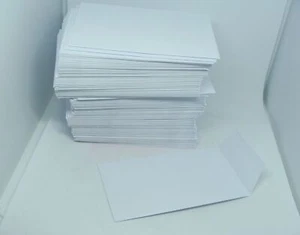 Lote de 125 sobres de monedas de papel blanco de 4,25"" x 2,5"" solapa libre de ácido A+ - Imagen 1 de 9