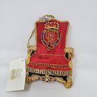 Royal Collection Trust King Charles Czerwony tron Ornament HM CRIII Koronacja Nowa