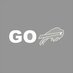 Go Buffalo Bills 1 Farbe NFL Fenster Wand Vinyl Aufkleber Sticker - Bild 1 von 5