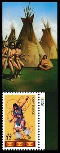 US 3076 American Indian Dances Hoop Dance 32c plate single UR P3333 MNH 1996 - Picture 1 of 1