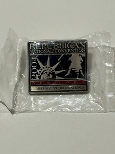 Convención Nacional Republicana RNC 2004 - Prendedor de solapa delegación de Mississippi - Imagen 1 de 2