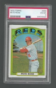 1972 Topps #559 PETE ROSE PSA 4 VG-EX Cincinnati Reds - Picture 1 of 2