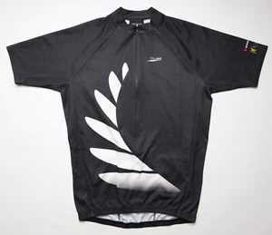 NEW ZEALAND CYCLING SHIRT JERSEY TRIKOT MAILLOT ORCO BLACK VINTAGE MENS M MEDIUM - Picture 1 of 14
