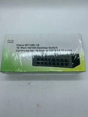 SEALED Cisco SF110D-16 16 Port Ethernet Switch 10/100base FREE SHIPPING - Image 1 of 4