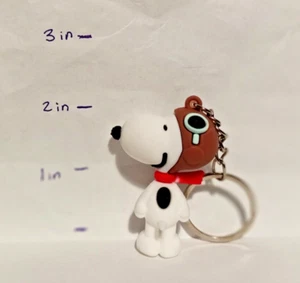 SNOOPY AVIATOR - LLAVERO - CLIP DE BOLSA - CACAHUETES - 3D - PVC - "ENVÍO AL DÍA SIGUIENTE" - Imagen 1 de 2