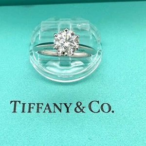 Tiffany & Co. Round Diamond 1.12 CTS G VS1 Solitaire Engagement Ring COA Box - Picture 1 of 16