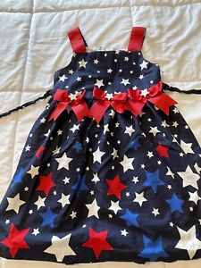 Girl’s Girls Size 6 Small S Jessica Ann Spring Patriotic Sundress Dress Outfit