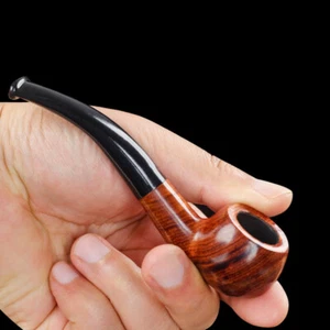 Tragbare Redwood kleine Pfeife Handarbeit Massivholz Pfeife Filter Rauchen Tabakpfeife - Bild 1 von 6