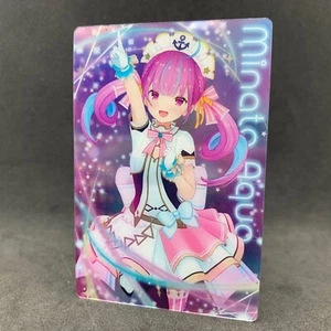 Tarjeta coleccionable japonesa Hololive VTuber AQUA MINATO No.08 - Imagen 1 de 4