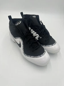 NIKE Force Air Trout 4 Metal Baseball Cleats BLACK/WHITE 917920-001 Men Sz 13 - Picture 1 of 6