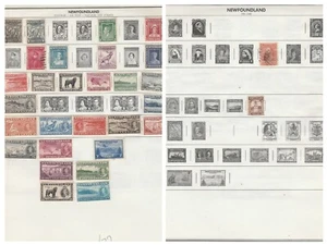 Newfoundland 1861-1946 Collection on 1 H. E. Harris Page, 30 Stamps - Picture 1 of 3