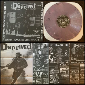 DEPRIVED Resistance In The 1980's LP Vinyl-Defiance Resist The Riffs Champions - Picture 1 of 9