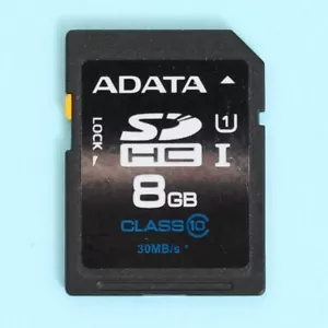 Genuine ADATA 8GB SD SDHC Memory Card (Class 10) for Consoles, Cameras etc. - Picture 1 of 1