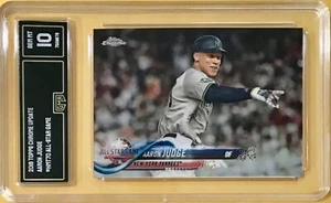 2018 Topps Chrome Update - ALL-STAR #HMT70 - AARON JUDGE - GMA 10 - GEM MINT - Picture 1 of 1
