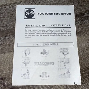 Pella Wood Double-Hung Windows Installation Instructions - Picture 1 of 1