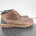 Bogs Men 42 Size 9 Shoes Brown Leather Waterproof Boots Casual Chukka Mid Top