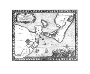 Antique map, Dahlbergh/Pufendorf, Ichnographia Delineatio Corsorae … - Picture 1 of 1