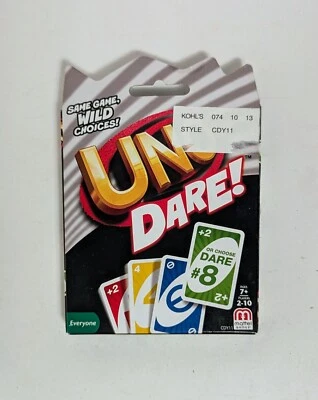 *NEW* Uno Dare Card Game COMPLETE Mattel Games 2013 - Image 1 of 2