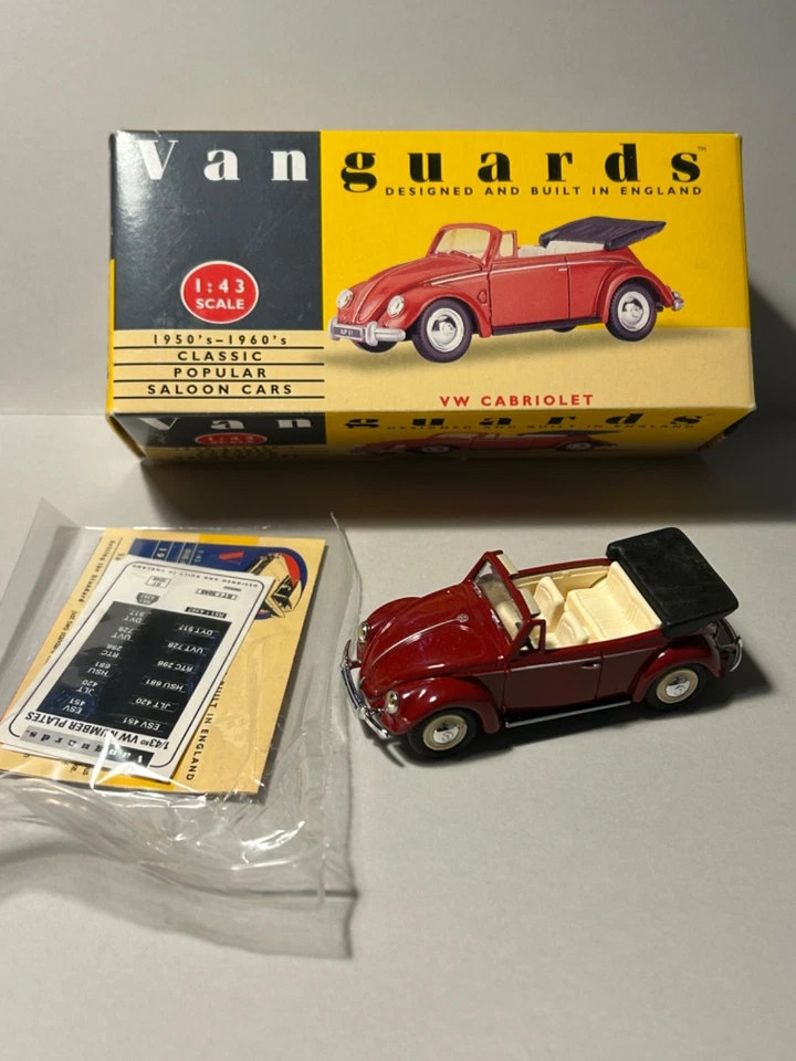 VANGUARDS 1/43 VOLKSWAGEN CABRIOLET esemplare numerato - Immagine 1 di 4