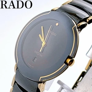 Orologio Rado DiaStar 129.0300.3 Quadrante Nero Quarzo 32mm17cm6.7in Usato Dal Giappone - Foto 1 di 8