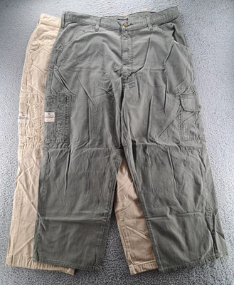 LOTE VINTAGE DE 2 Jeans Masculino Ralph Lauren Welder Cargo 36x30 Baggy Street Polo RL - Imagem 1 de 4