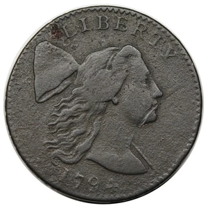 1794 Liberty Cap Large Cent, Head of 1794, S-28 - Picture 1 of 7