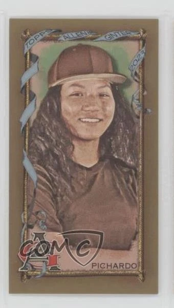2023 Topps Allen & Ginter Mini Gold Bordered Olivia Pichardo #213 Rookie RC - Image 1 of 2