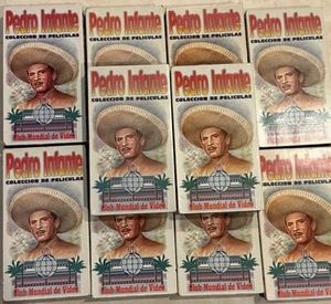 Pedro Infante - Coleccion De Peliculas VHS 9 Used 1 New Sealed 10 Movies  VHS - Picture 1 of 7