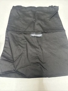 Dolce & Gabbana Logo Storage Drawstring Dust Bag Black 11.5”X 14.5” (0877) - Picture 1 of 5