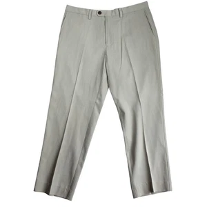 Tommy Bahama Pantalón de Seda Para Hombres 34 x 30 Beige Pantalón Frente Plano Vestido Informal Resort - Imagen 1 de 7