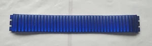 Swatch 19 mm blue correa watch expandable bracelet band strap vintage - Imagen 1 de 6