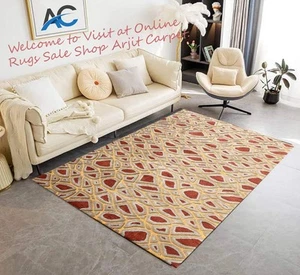 Vintage Look Hand Tufted Rugs, Blended Yarn Wool, High Quality , Living Room - Bild 1 von 10