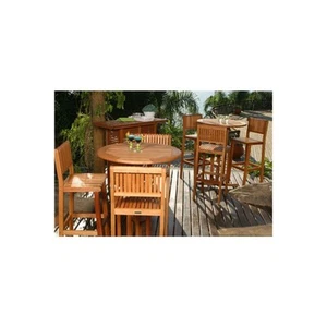 Amazonia Milano Eucalyptus Octogonal 5 Piece Patio Dining Set - Picture 1 of 11