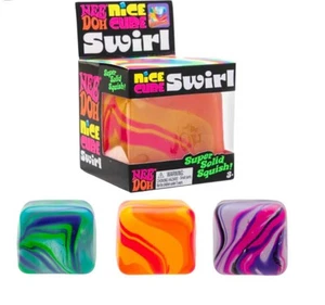 NeeDoh Nice Cube Swirl Sensory Toys Anxiety Stress Relief Fidget Toys ADHD ASD - Picture 1 of 5