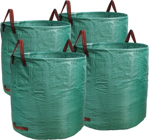 Professional 4-Pack 132 Gallon Gardening Bags for Lawn Yard, Extra Large Reusabl - Picture 1 of 5