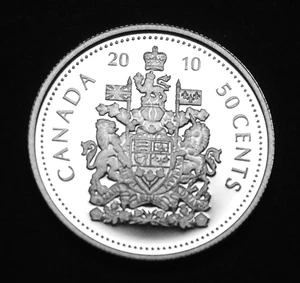 Moneda impecable a prueba de plata camafeo 2010 50¢ sin circular - Imagen 1 de 2